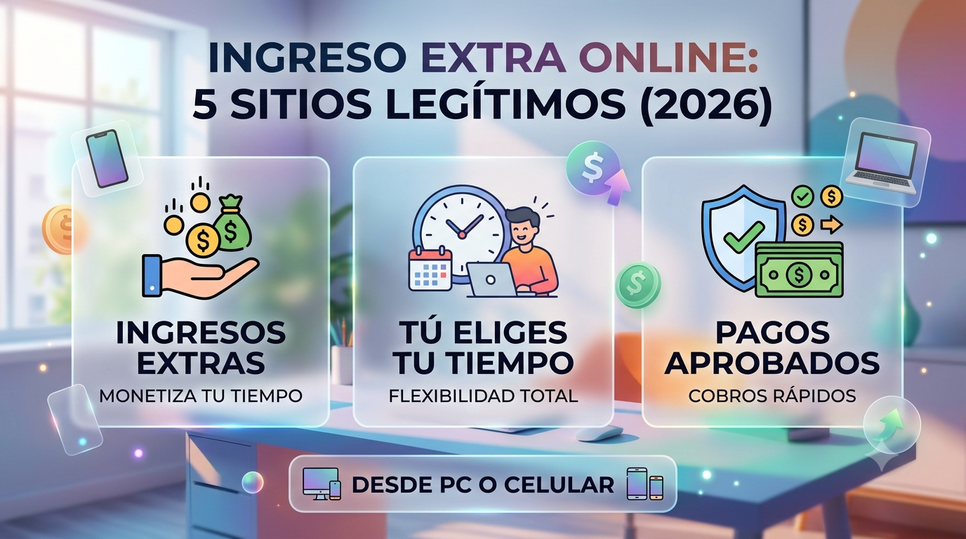 Las 5 Mejores Páginas para Ganar Dinero Desde Casa | 2026 🤑
